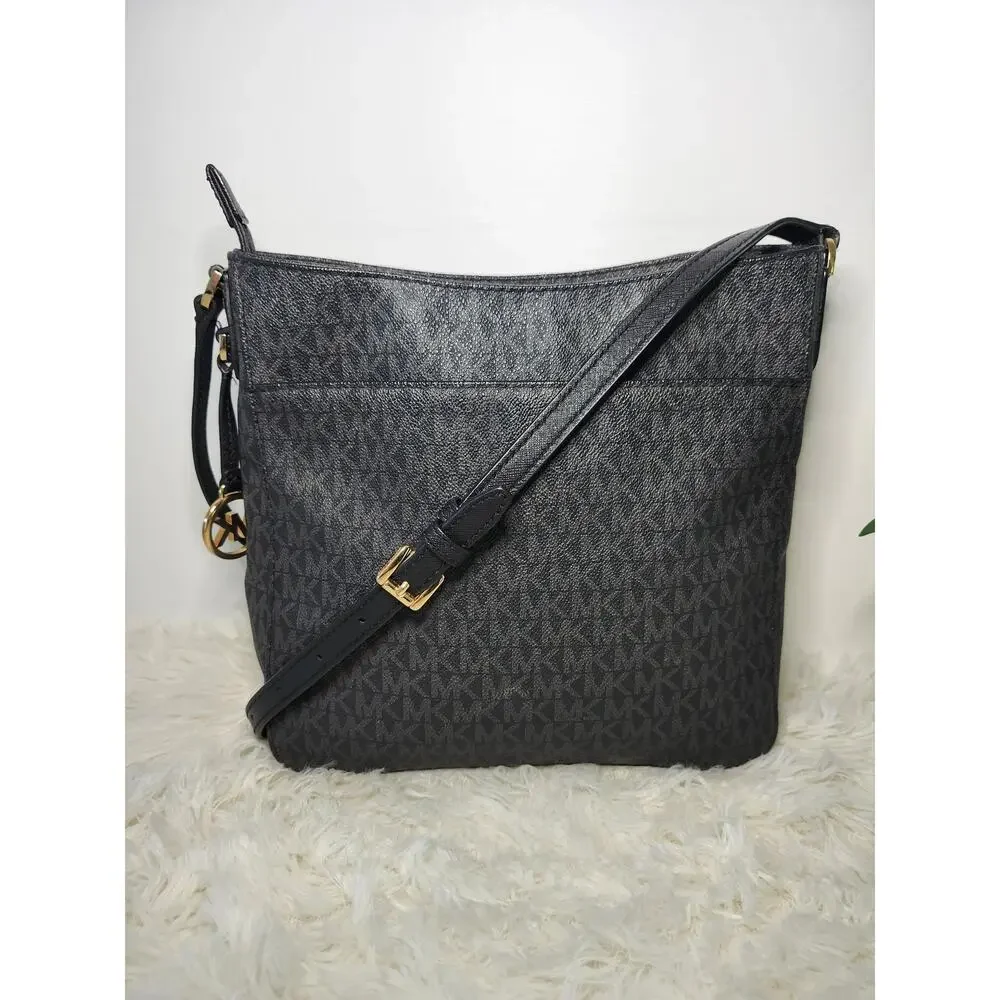 Michael Kors Monogram Bag Black Crossbody Y2K Minimalist Casual